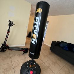 Freestanding Punching bag With Boxing Gloves 
