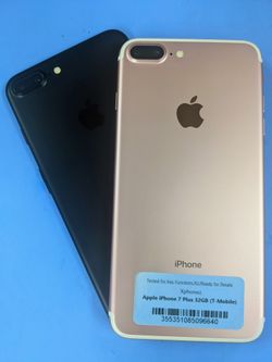 iPhone 7 Plus. 32GB. T-Mobile/ Metro Like new condition 🎁 With warranty 🧾
