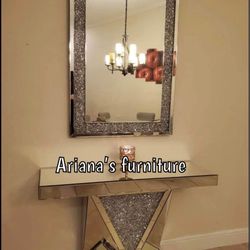 New Extrance Console Table + Mirror Set 