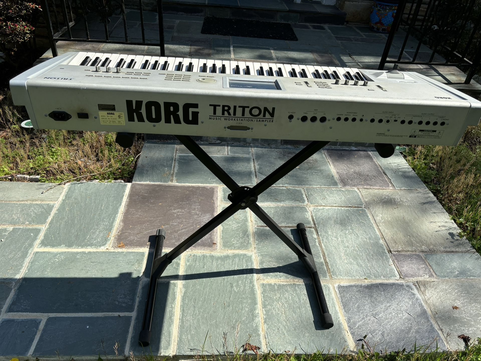 Korg Triton Music Workstation Keyboard  With Stand.