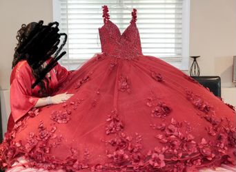 Red Quinceañera Dress/ Vestido de Quinceañera Rojo