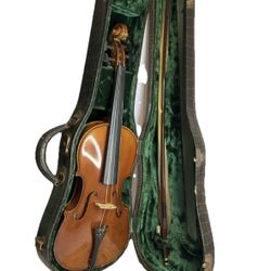 Vintage Josef Lorenz 3/4 Luby (Schonbach) Violin, Czechoslovakia Bow Nice Case