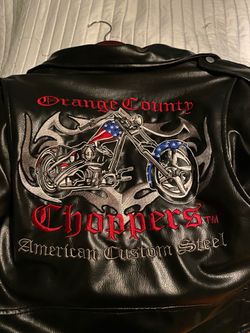 Vintage (Orange county choppers) bike leather jacket