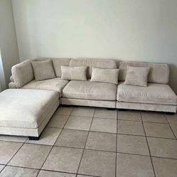 Modern Style Cloud Sectionals Available, Same Day Delivery 