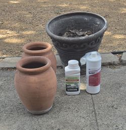 Pots and Chemicals for Plants