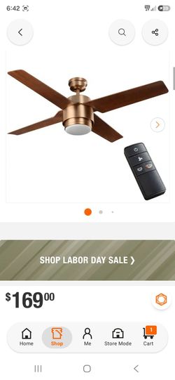 Ceiling Fan with Light and Remote