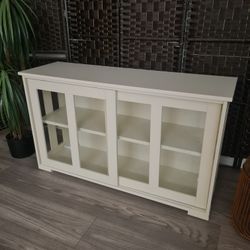 Costway Kitchen Storage Cabinet w/Sliding Door