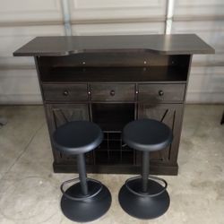 BAR CABINET WITH STORAGE FOR 9 WINE 3 DRAWERS AND DOOR 💥 BRAND NEW 💥