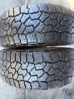 2 semi new tires 275/65r18 Falken walpeack AT4 🤑free installation ‼️👌