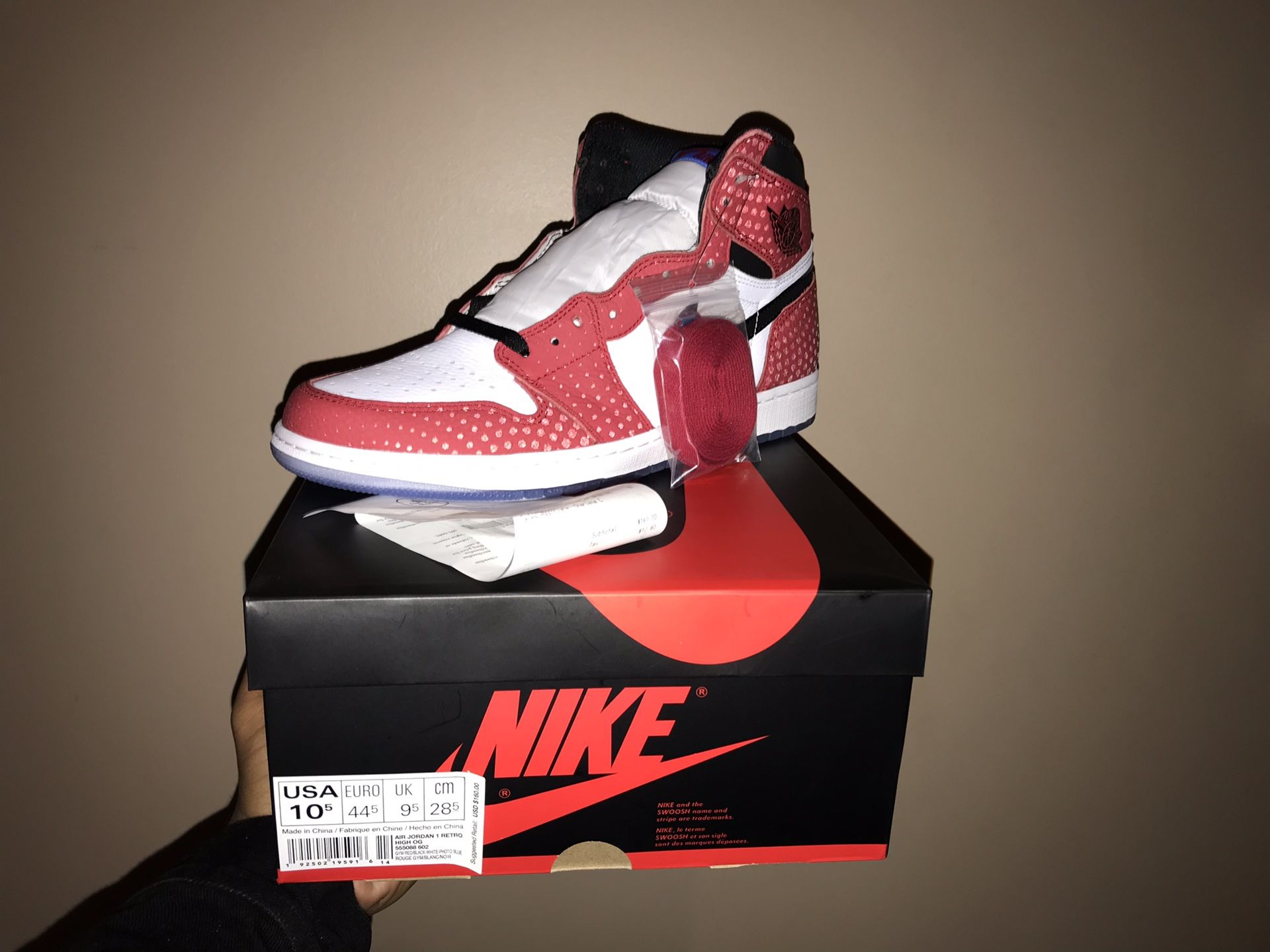 Jordan Spider Man Origin bape supreme yeezy off white fear of