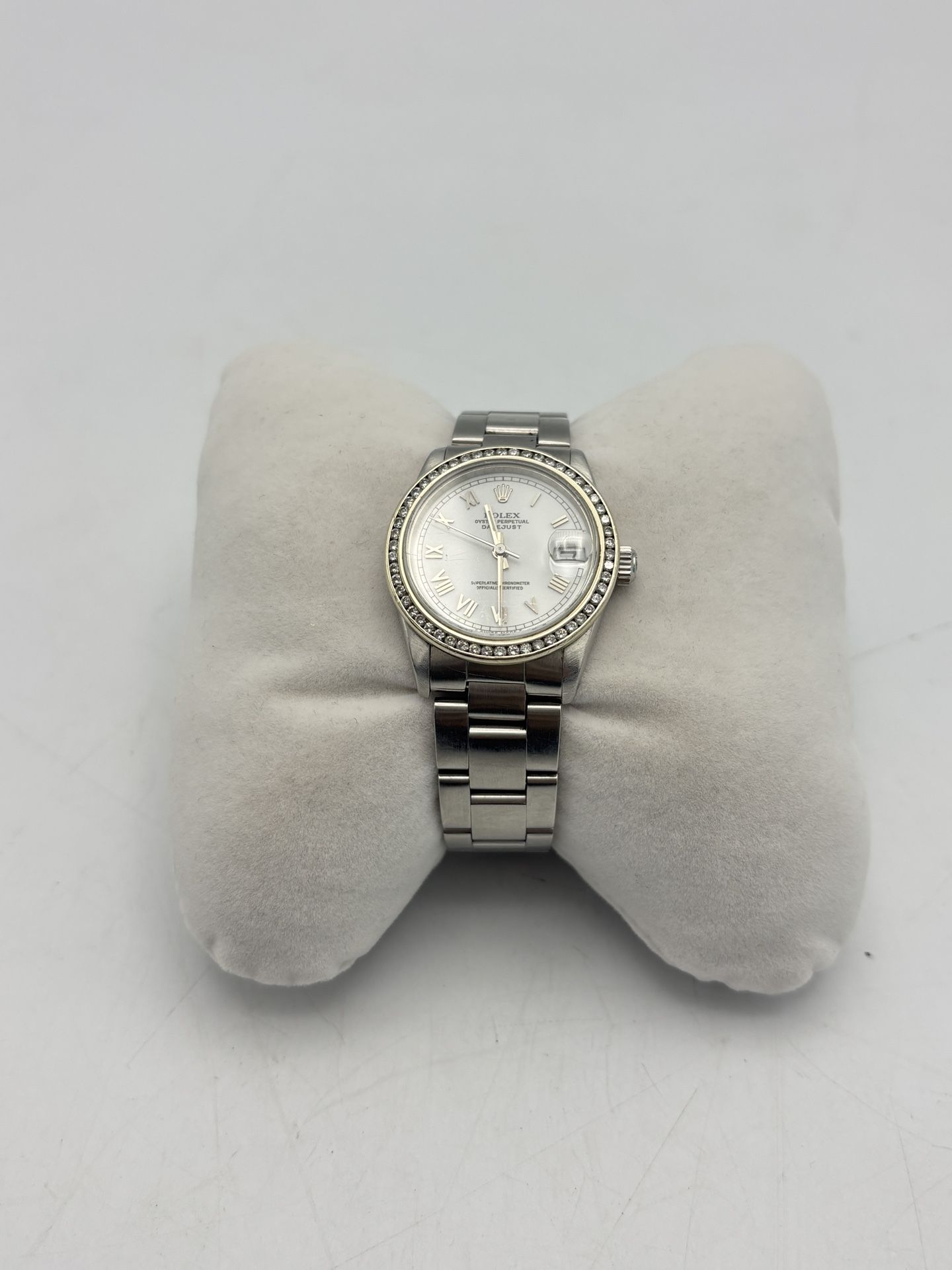 Ladies Rolex Datejust on Oyster Bracelet w AM Diamond Bezel