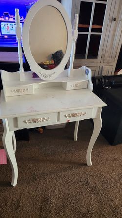 White vanity