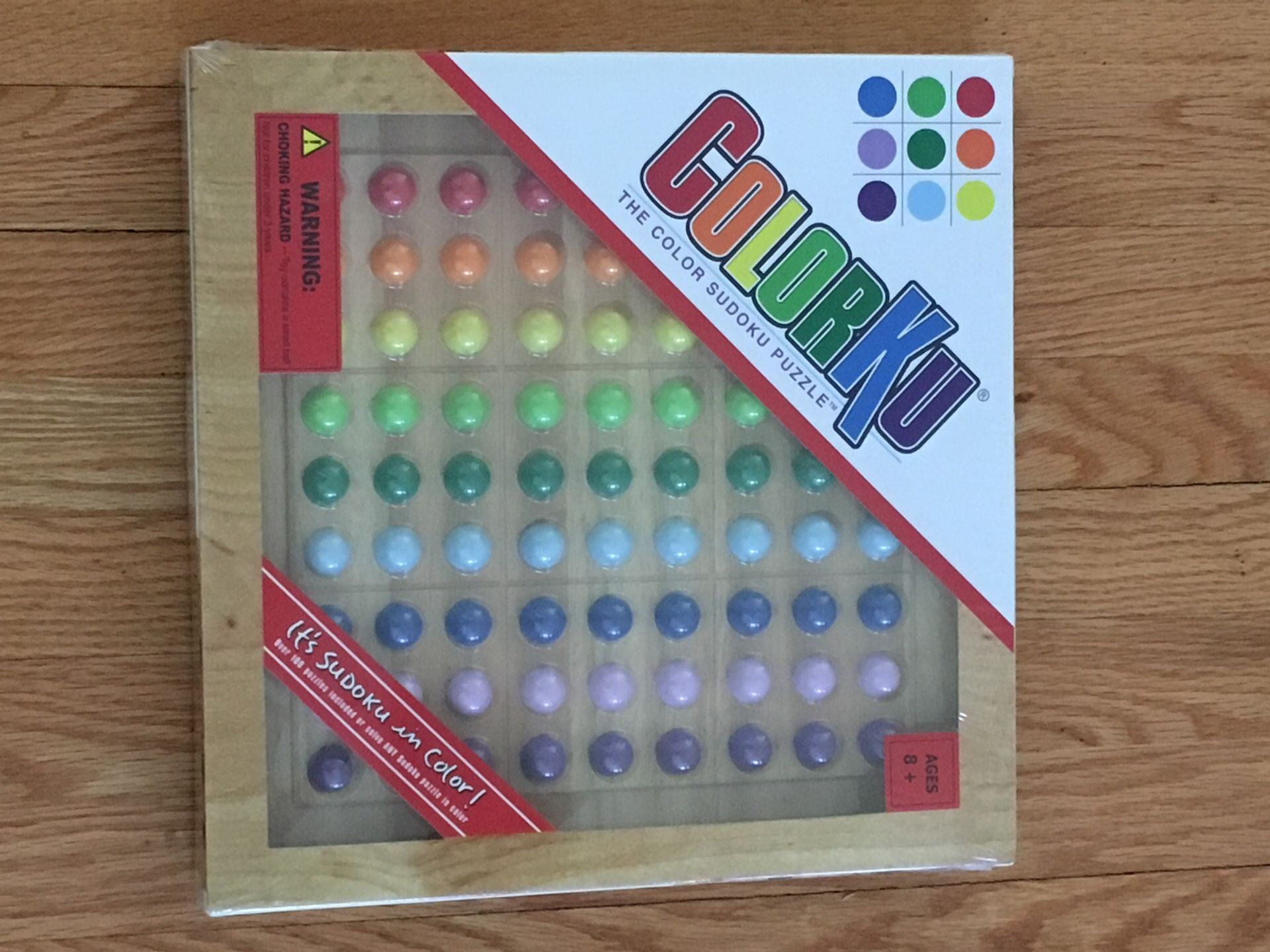 Color sudoku puzzle game, new, in original packaging, never opened