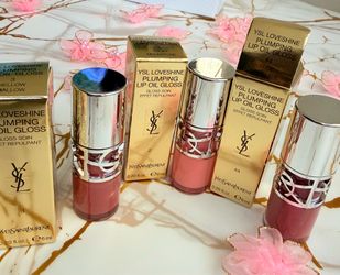 Ysl lip gloss oil lipstick maquillaje regalos mujer women gifts $25 each new Authentic