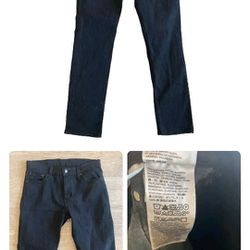 Men’s Levi’s 511 Straight Leg Jeans Black Size 30x30