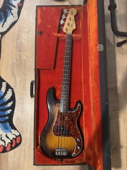 1962 Fender Precision Bass with Rosewood Fretboard Sunburst Refin