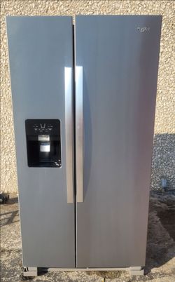 Whirlpool Side-by-Side Refrigerator with Ice and Water Dispenser