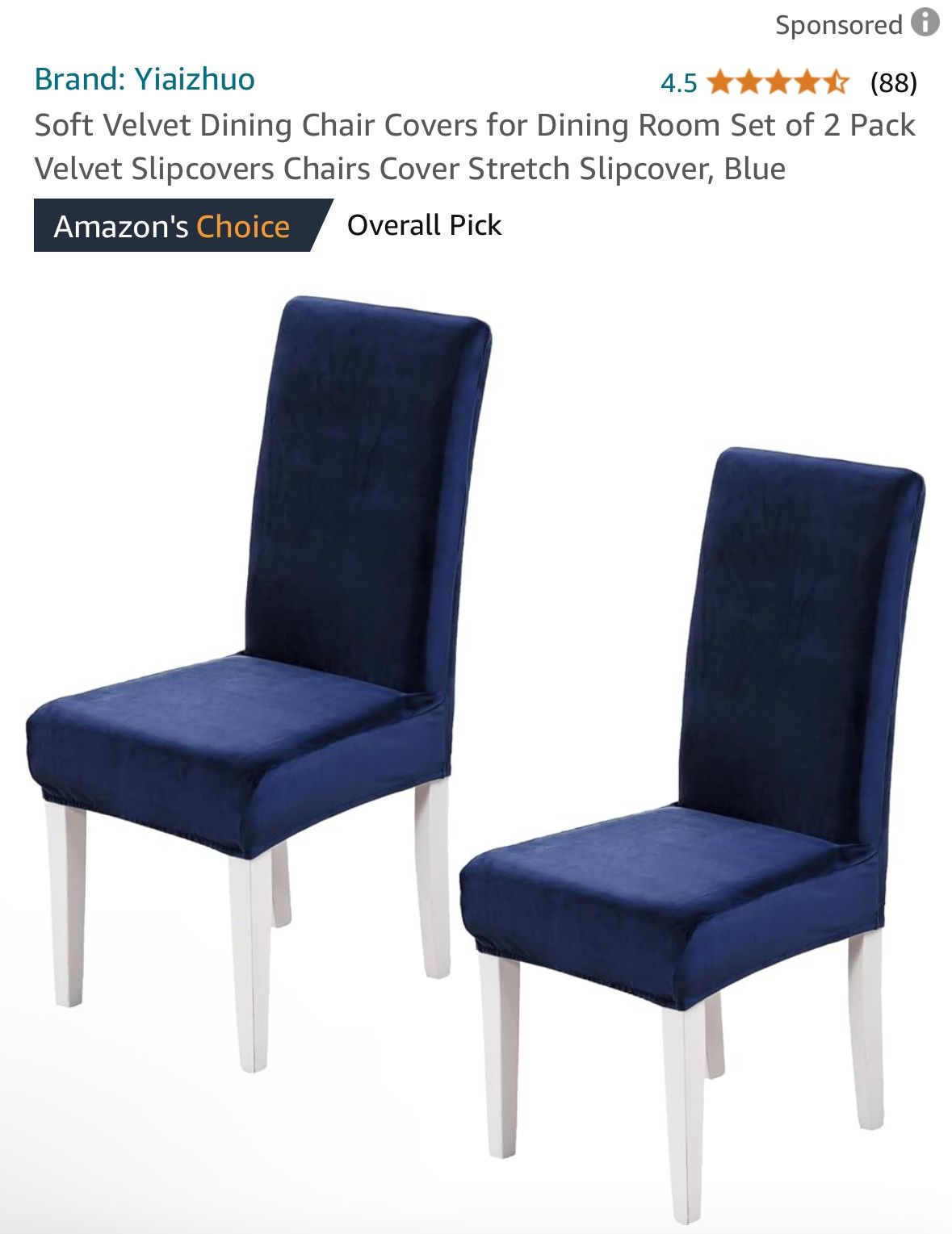 Velvet Chair Covers (8)