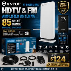 Antop AT-800SBS-AMZ HDTV & FM Amplified Antenna
