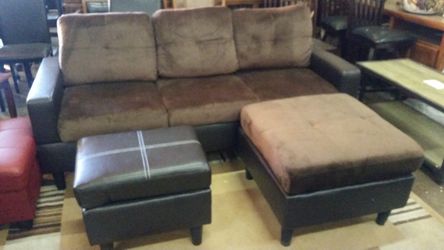 A small sofa Chaise sectional for tighter space
