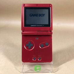 Nintendo Game Boy Advance SP Handheld Game Console Only AGS-001 Flame Red