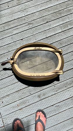 Fireplace brass door