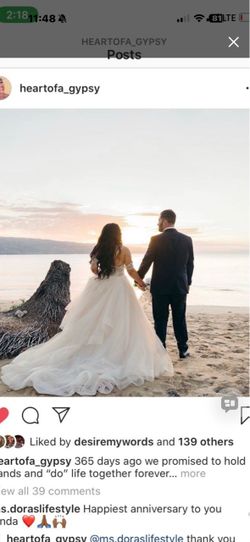Beautiful wedding dress