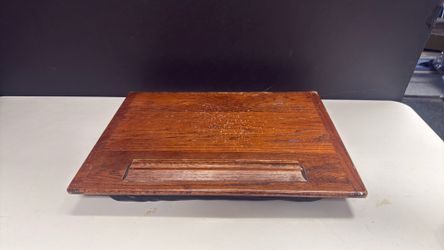 Vintage Wooden Lap Desk / Reading Board with Cushioned Base