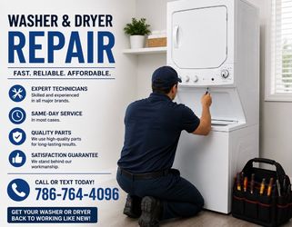 🔧 Washer & Dryer Repair Services 🧺  We repair: ✅ Washers ✅ Dryers ✅ Washer-Dryer Combo Units ✅ All-in-One Units