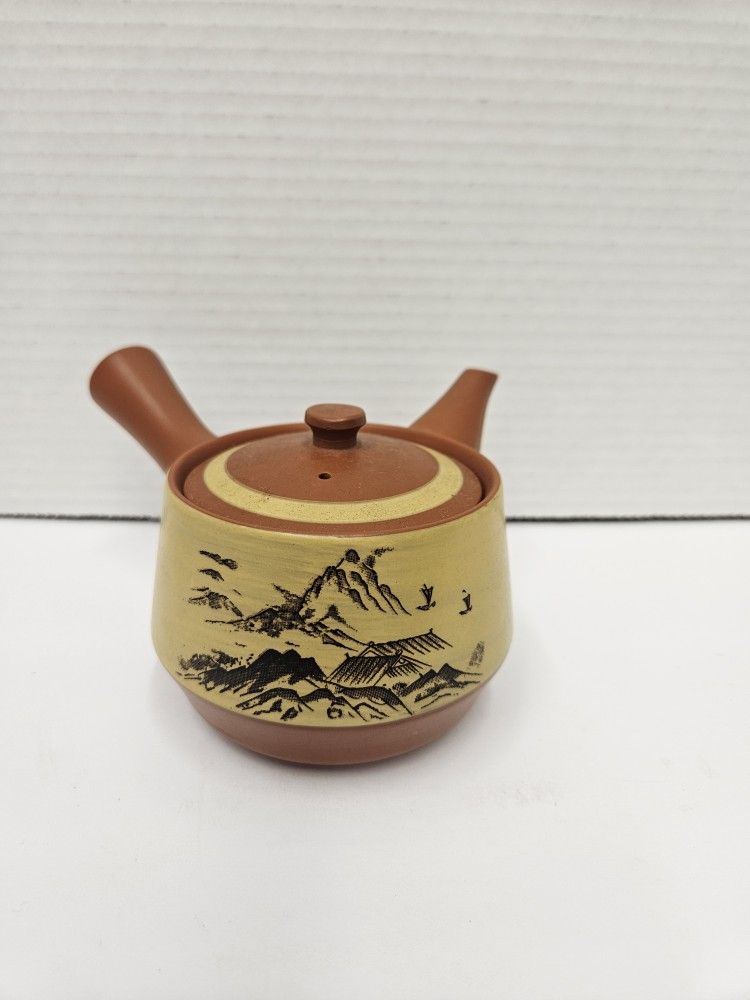 Japanese Kyusu - Mountain Landscape Teapot