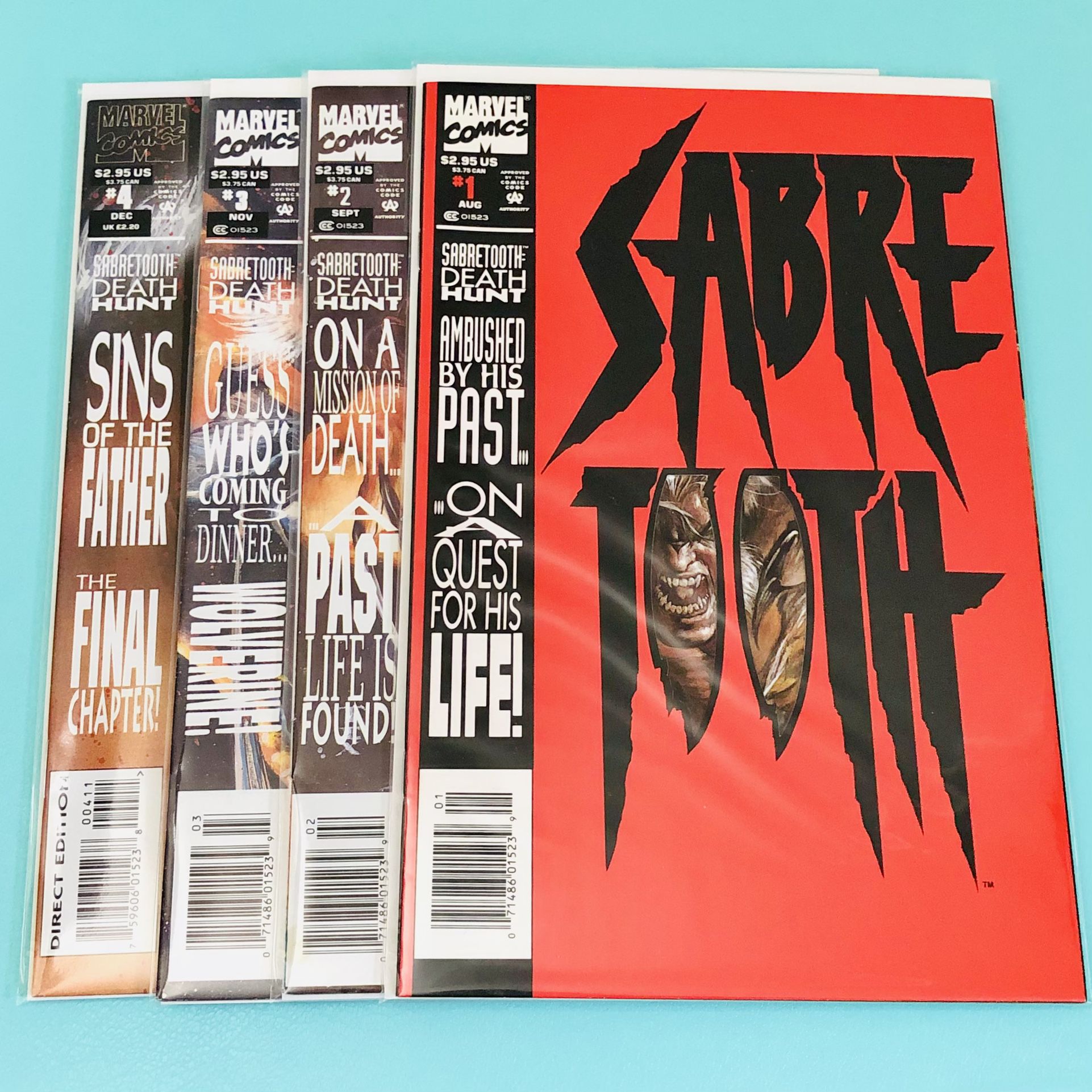 Marvel Comics 🐯 Sabretooth: Death Hunt 4-issue Limited Series COMPLETE