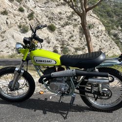 1970 Kawasaki 100 G5 G4TR KE100 Two Stroke Dirt Bike