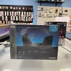 Netgear Nighthawk AX8 Tri-Band 8-Stream AX6200 WiFi 6 Router New Sealed 