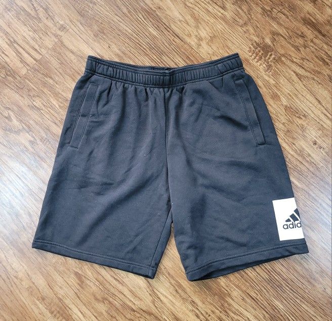Adidas Black And White Soft Lounge Shorts Size Medium