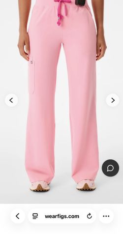 Figs Fight Club Pink Pants - L Tall