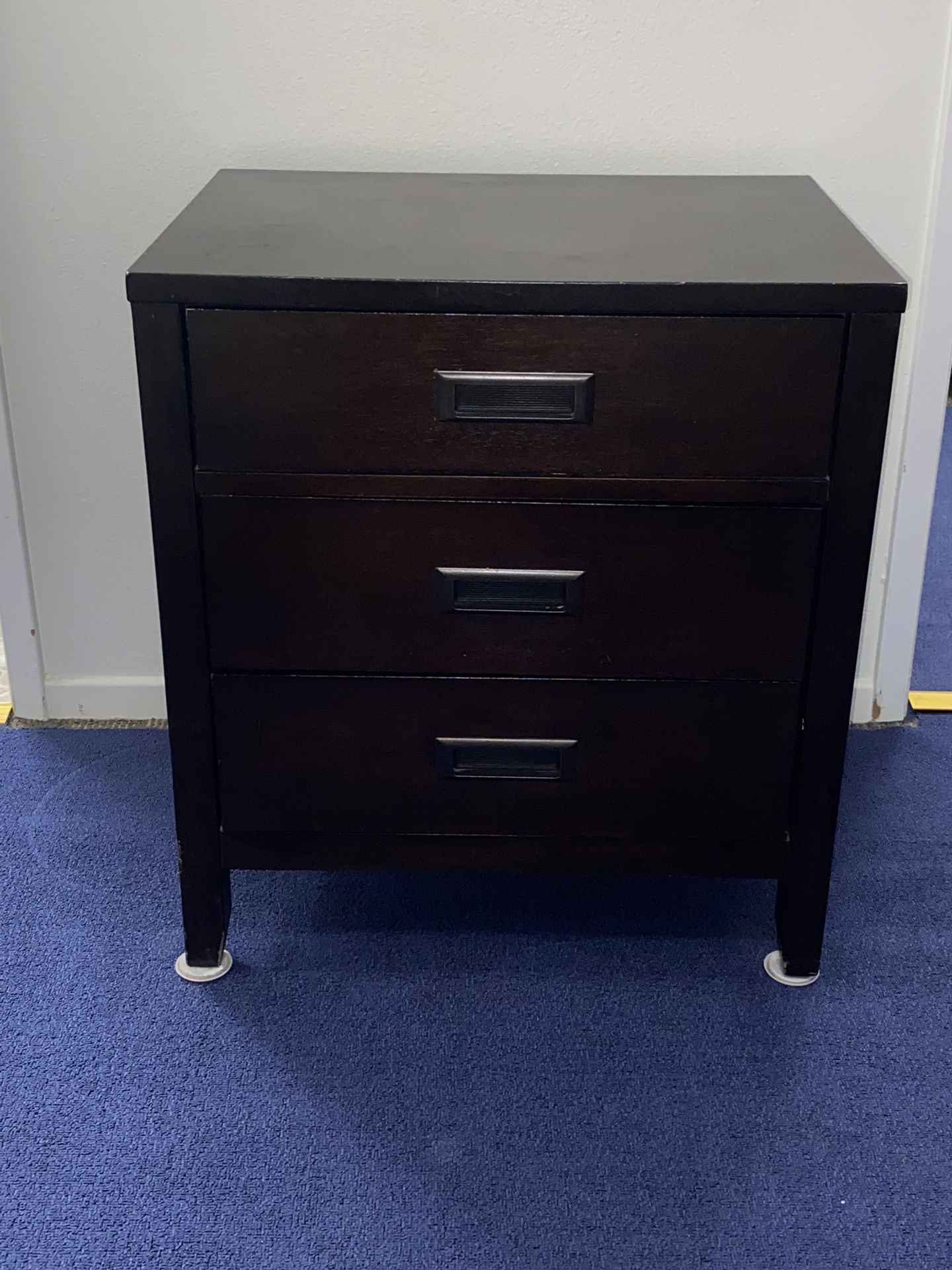 Two Dark Brown Night Stands