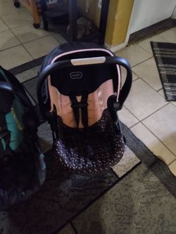 Nice and clean has all the belts baby car seat for sale in pine hills
