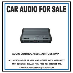 Audio control 800.1 attitude amp