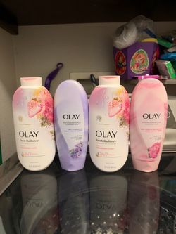Brand new Olay body wash (4) for ($20)(Cash only)(price is firm)
