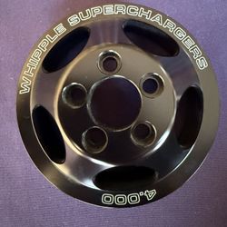 Whipped Supercharger Pulley 4-inch 