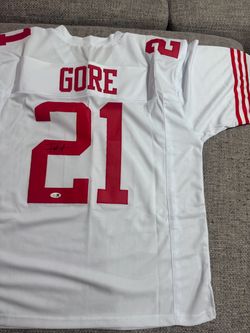 Frank Gore Signed Autograph Custom Jersey - JSA Coa - San Francisco 49ers