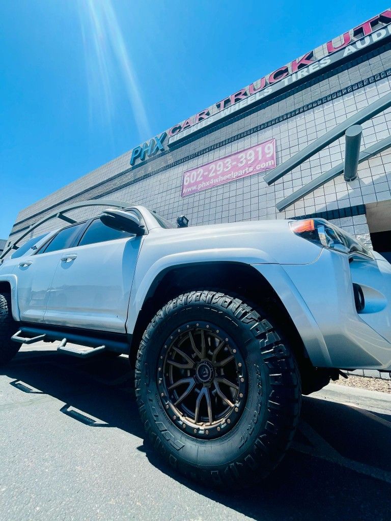 Level Kit  17" Fuel Method Black Rhino Wheels & 285-70-17  Bf Goodrich Nitto Toyo Falken Tires For  5/6 Lug Truck Suv Jeep (We Finance 