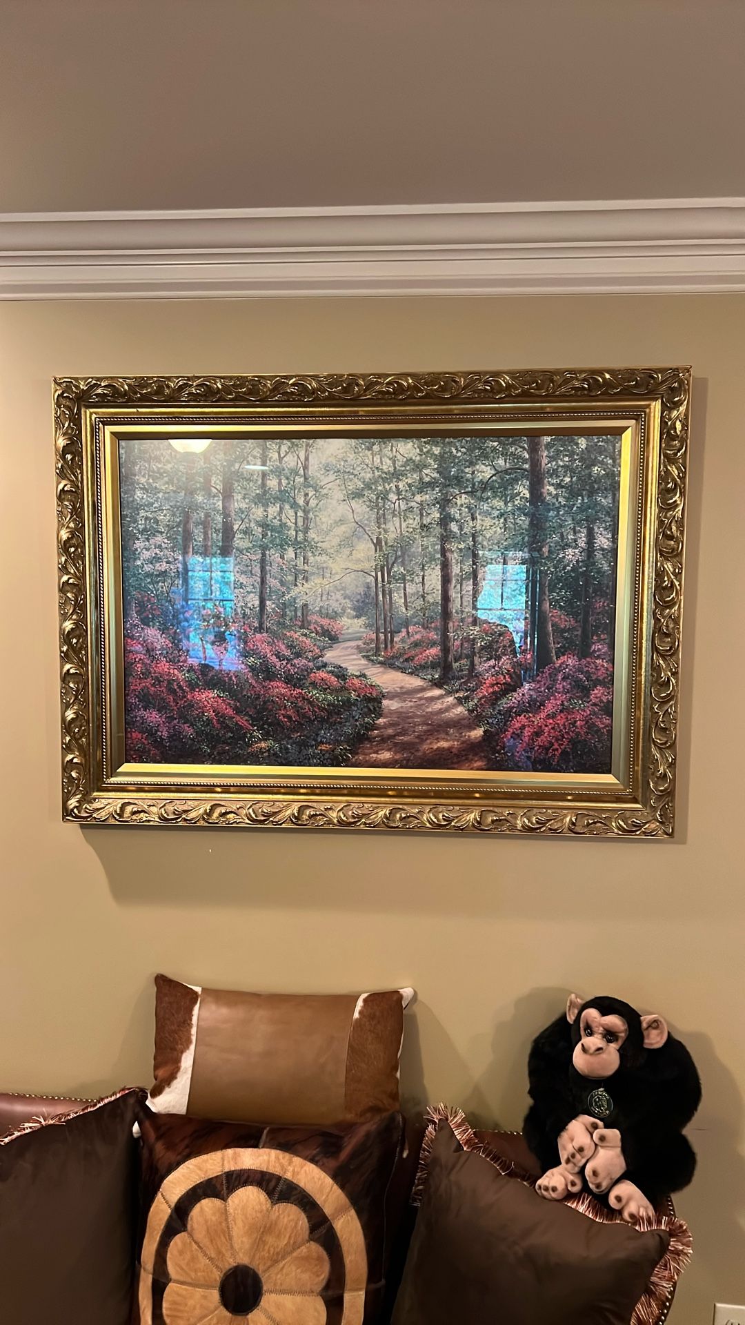 Picture Enclosed In Gold Frame 32 X 44