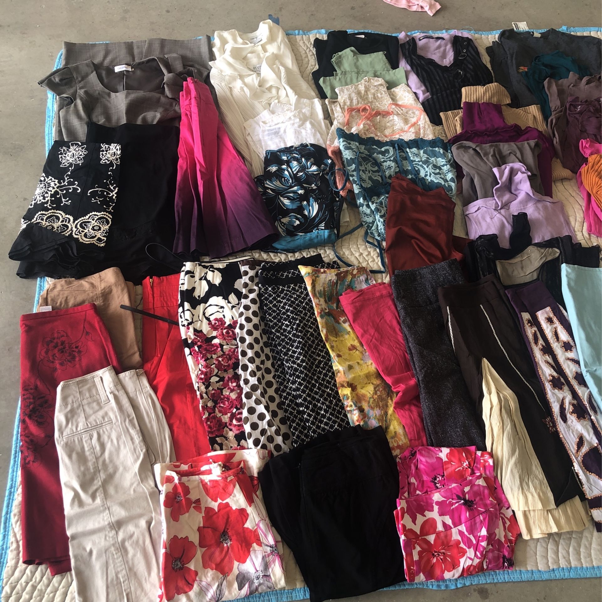 Bundle Of Dress Clothes - Skirts, Blouses, Sweaters