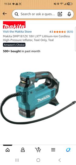 Makita DMP181ZX 18V Cordless High-Pressure Inflator