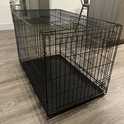 Large Dog Crate With 2 Large Crate Bowls 