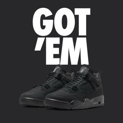 Air Jordan 4 Retro “Black cat” Size 8