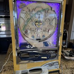 Working Vintage Japanese Nishijin Stand Up Pinball Machine Hadron Collider Model