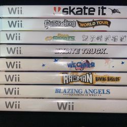 Nintendo Wii Video Game Bundle Of 8