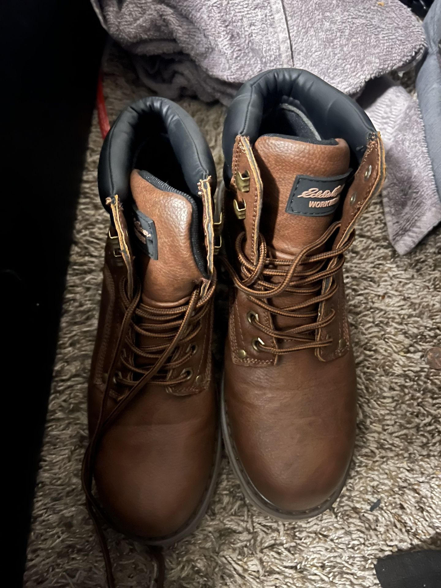 Men’s Steel Toe Boots Size 10